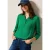 Cecil Dames Blouse in effen kleur in Groen