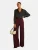 love & roses Broek  goudgeel / bourgogne