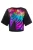 Winshape Functioneel shirt ‘DT109LS’  lichtblauw / lila / rood / zwart
