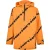Diadora Anorak voor heren met logo over het hele oppervlak (Oranje/zwart)