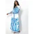 V-hals Paisley Maxi Jurk met Split