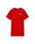 WE Fashion Jurk  neonrood / wit