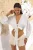 TRENDYOLMİLLA Dames Ecru Effen Lang Regular fit Blouses