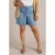 Yest Curve regular waist short light blue denim