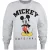 Disney Dames/dames Hello Mickey Mouse Sweatshirt (Lichtgrijs/zwart)
