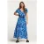 Shiwi Brazil Dress Painted Flower Sports Blue
