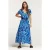 Shiwi Brazil Dress Painted Flower Sports Blue