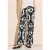 Street One Dames Linnen broek met print in Zwart