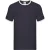 Fruit of the Loom Heren Ringer Contrast T-shirt (Marine / Wit)