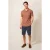 White Stuff Eagle Printed Slim Fit Shirt Mid Pink