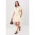 TRENDYOLMİLLA Dames Beige Effen Kort / Mini Kort Blousejurk Jurken