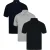 Kruze | Heren Polo Shirts (3-Pack) – GRY/NVY/BLK