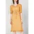 American Vintage A-line V-neck Printed Midi Dress Eliane