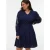 VERO MODA CURVE mini jurk broderie blauw