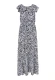 IZIA Zomerjurk  blauw / zwart / wit
