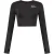 Malelions Women Sport Seamless Crop Top | Black