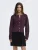 Only Onlsimoni L/s O-neck Cardigan Knt Noos Vest Mauve Wine