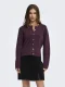 Only Onlsimoni L/s O-neck Cardigan Knt Noos Vest Mauve Wine