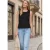 Street One Studio Dames Blousetop met banddetail aan de zoom in Zwart