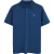 Indigoblauwe polo met korte mouwen en geborduurd Rigby Go-logo