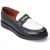Base London Sid Leren Herenpantoffels Zwart/Wit