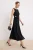 TRENDYOLMİLLA Dames Zwart Bloemen Maxi Mouwloos Stijlvol/Avond Skater Jurken