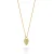 Orphelia ‘Elite’ Dames 925 Sterling Zilveren Ketting met Hanger – Goud ZH-7566/G