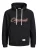 JACK & JONES Sweatshirt  bordeaux / zwart