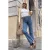 TRENDYOLMİLLA Dames Blauw Effen Hoge taille Jeans