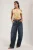 TRENDYOLMİLLA Dames Donkerblauw Dierenprint Mouwloos Getailleerd Blouses