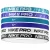Nike Flex Classic Hoofdband (Set van 6) (Zwart/Wit/Blauw)