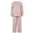 Dames Winter Loungewear Comfortabele Set | Zielverwarmende Thermo Roze Pyjama Set