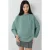 Oversized Gewoven Trui met Ronde Hals