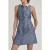 Reiss Mira-chambray Collar Mini Blue