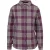 Trespass Dames-shirt Mindy met geruit patroon en lange mouwen (Donker mauve)