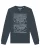 Watapparel Sweatshirt ‘Mountains’  antraciet / wit