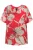 Ulla Popken Shirt  beige / kersrood / zwart