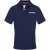 Aquascutum Herenpoloshirt met geruite kraag van piqué (Marine)