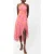 French Connection Arla Ruffle Halterneck Dress Coral Multi