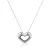 Orphelia Dames 925 Sterling Zilver Ketting met Hanger – Zilver/Zwart ZH-4659