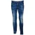 DSquared2 Heren Denim Leren Badge Skater Jeans (Marineblauw)