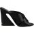 Dolce & Gabbana Zwarte Logo KEIRA Satijnen Slippers Sandalen Schoenen