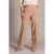 Yest wide leg regular waist broek met linnen beige