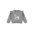 Dirkje rechtvallende sweater met ruches en print – grijs