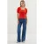 Slim Fit Vierkante Hals Blouse