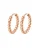 Hey Happiness Oorbellen ‘Large Beaded Hoop’  rose-goud