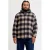 JACK & JONES PLUS SIZE regular fit geruit overshirt – donkerblauw
