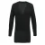 Premier Dames/Dames Longline V Hals Gebreid Vest (Zwart)