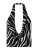 Bershka Top  zwart / wit