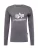 ALPHA INDUSTRIES Shirt  donkergrijs / wit